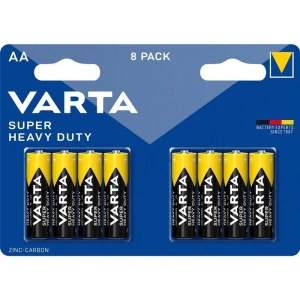 Baterie zinkouhlíková Varta Super Heavy Duty AA, R6P, blistr 8ks